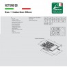 LLOFRA RETRO GAS HOB NETTUNNO GAS + INDUCTION HOB, 90cm