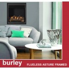 Burley Astute Sillouette Framed Hole in the wall Flueless Gas Fire. Remote Controlled Gas Fire. 4113R-SL