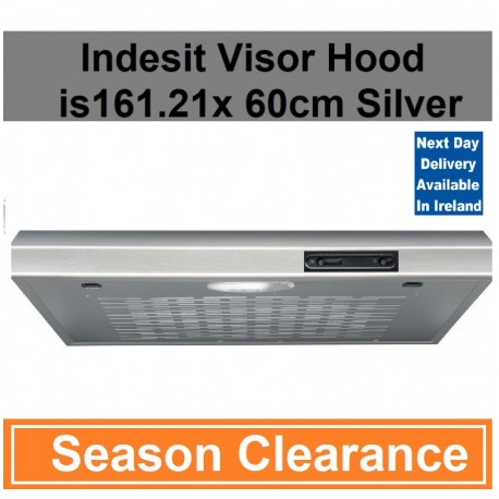 SPECIAL OFFER 60cm Indesit Visor Hood in Silver