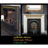 SolarFlame Iconic HD450 16" Cast Iron Fireplace Electric Fire for Victorian Tiled Fireplace