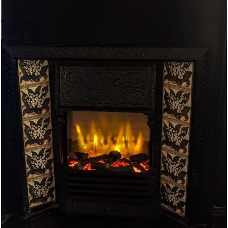 Electric Inset Fire for Victorian Tiled Cast Fireplace HD450