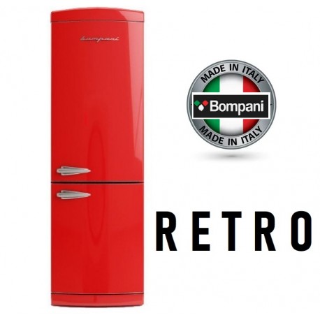 Frost Free Retro Cream Refrigerator Italian Designed Bompani BOCB606/R