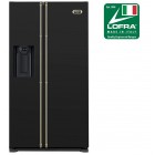 Lofra Dolcevita 92cm American Fridge Freezer SXS Nero Matte Black GFR-619