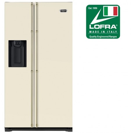 Lofra Dolcevita 92cm Fridge Ivory Avorio Finish with Logo