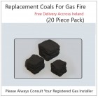 Gas Fire Coals - 20 Pack