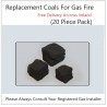 Coals for a Gas Fire . Natural Gas Fire Coals or LPG Bottled Gas fire Coals.