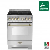 LOFRA Dolcevita RNM66MFT / CI 60cm Dual Fuel Italian Range Cooker Classical Cream & Brass