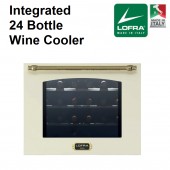 LOFRA Dolcevita Integrated Wine Cooler 24 Bottle Dual Zone Wood Shelving