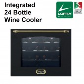 LOFRA Dolcevita Integrated Wine Cooler 24 Bottle Dual Zone Wood Shelving