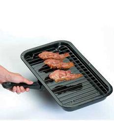 What is a standard grill pan?