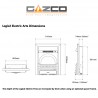 Gazco Logic2 Electric Fire with Black Frame & Arts Front