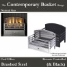 The Contemporary Gas Fire & Basket ,full coal fuel bed, with full remote control - 515mm (w)* 395mm (h) * 300 mm (d)