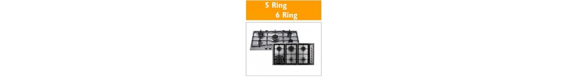 5 Ring / 6 Ring Gas Hobs