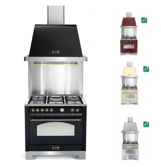 Lofra Dolcevita Suite RSUD 96MFTE 90cm Range Cooker Suite , Hood, Backsplash