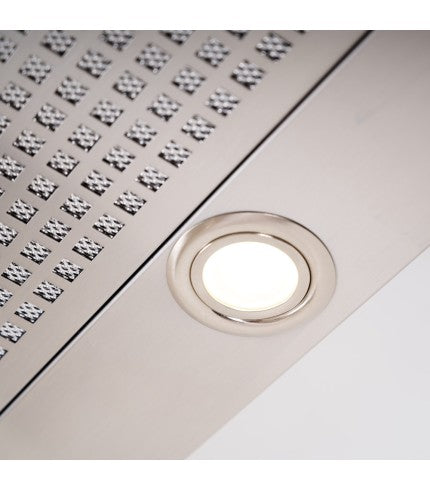 Luxair Novelle-Std 120cm Canopy Hood Built-In Kitchen Extractor Fan, Quiet Brushless Motor
