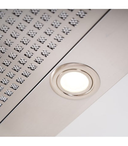 Luxair Novelle-Std 120cm Canopy Hood Built-In Kitchen Extractor Fan, Quiet Brushless Motor