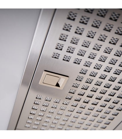 Luxair Novelle-Std 120cm Canopy Hood Built-In Kitchen Extractor Fan, Quiet Brushless Motor