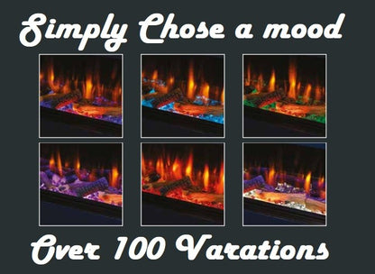 Solarflame Iconic 1000 Electric Fire HD100 Multi-Sided Electric Fire 1000mm