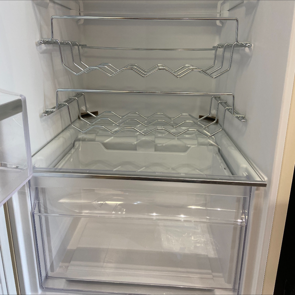 Bompani Italian Cream Retro Fridge with Short Small Top Freezer Cream. 60x171x64.5 cm.