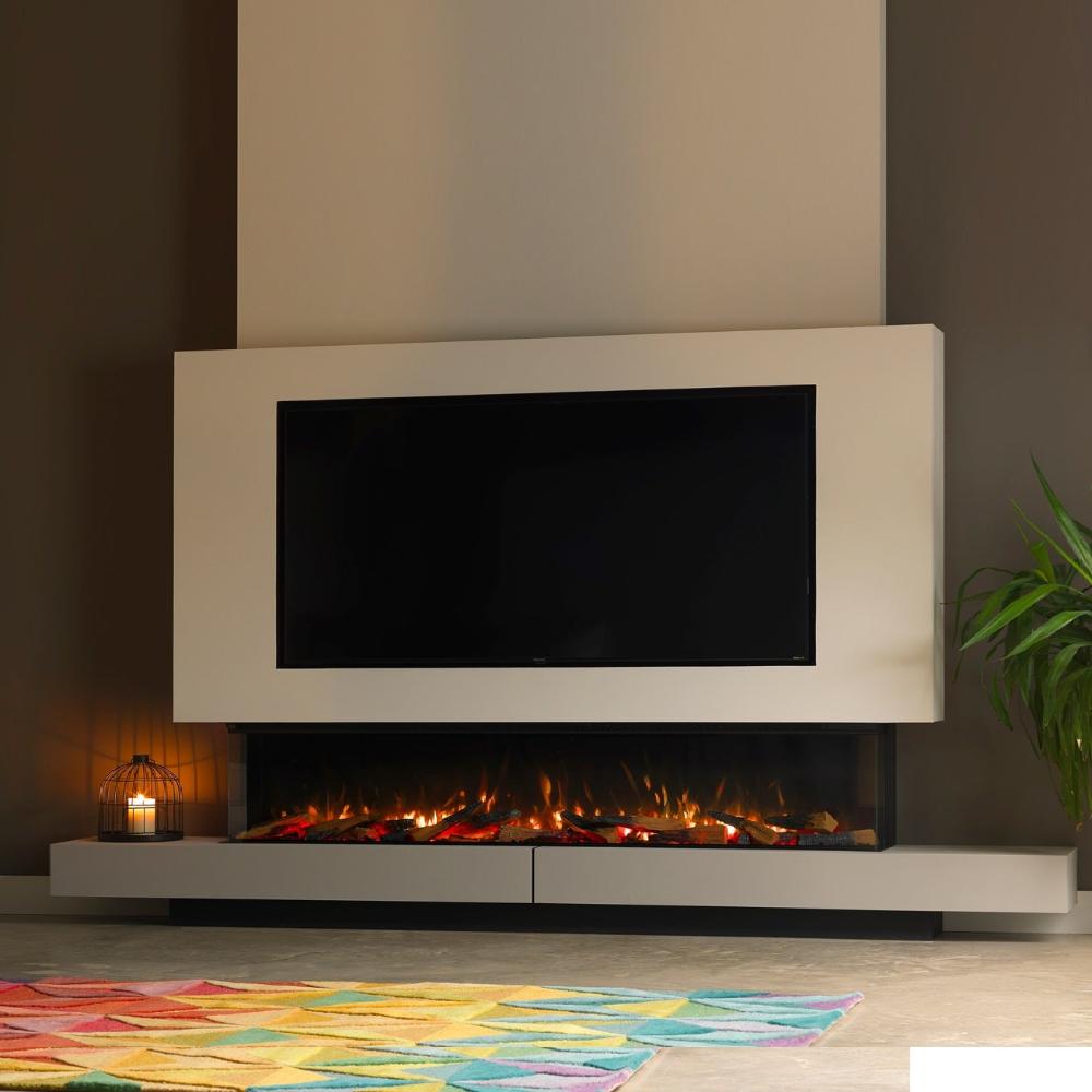 Solus 2.2 metre Electric Feature Wall Fire 