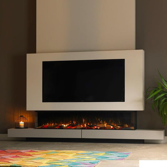 Solus 2.2 metre Electric Feature Wall Fire 