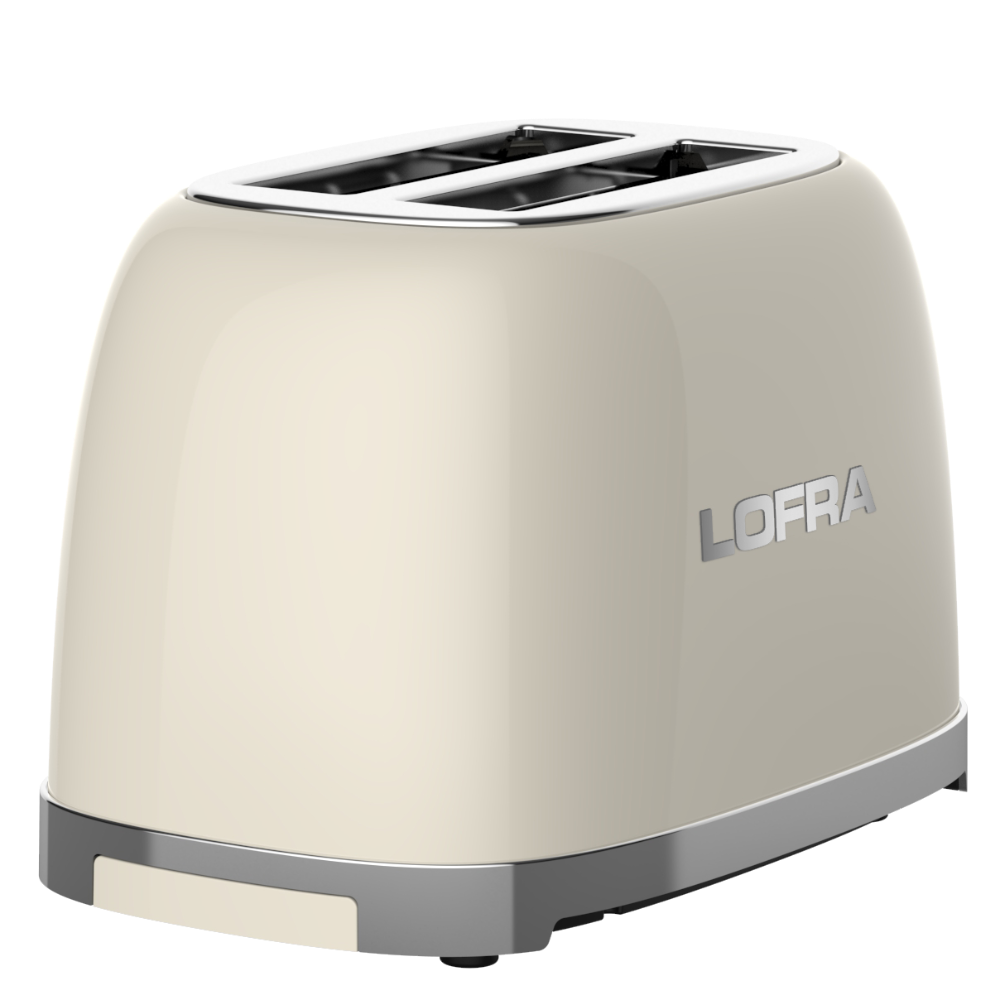 50's Lofra Retro Style 2 Slice Toaster Dolcevita Cream | ITABI26E/1