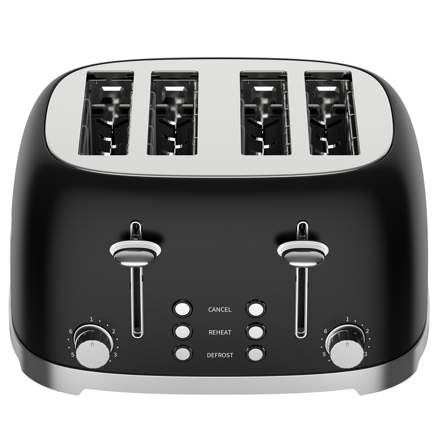 50's Lofra Retro Style 4 Slice Toaster Dolcevita Black |Top down Image Toaster