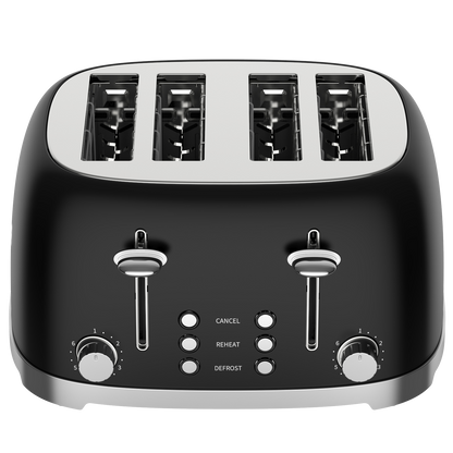 50's Lofra Retro Style 4 Slice Toaster Dolcevita Black |Top down Image Toaster