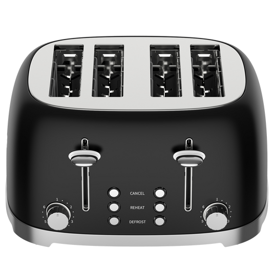 50's Lofra Retro Style 4 Slice Toaster Dolcevita Black |Top down Image Toaster