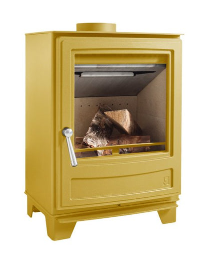 Hamlet 5 Solid Fuel Stove in Custom Bold Colours for Wood/Multi Fuel 5kw with 9m Flue