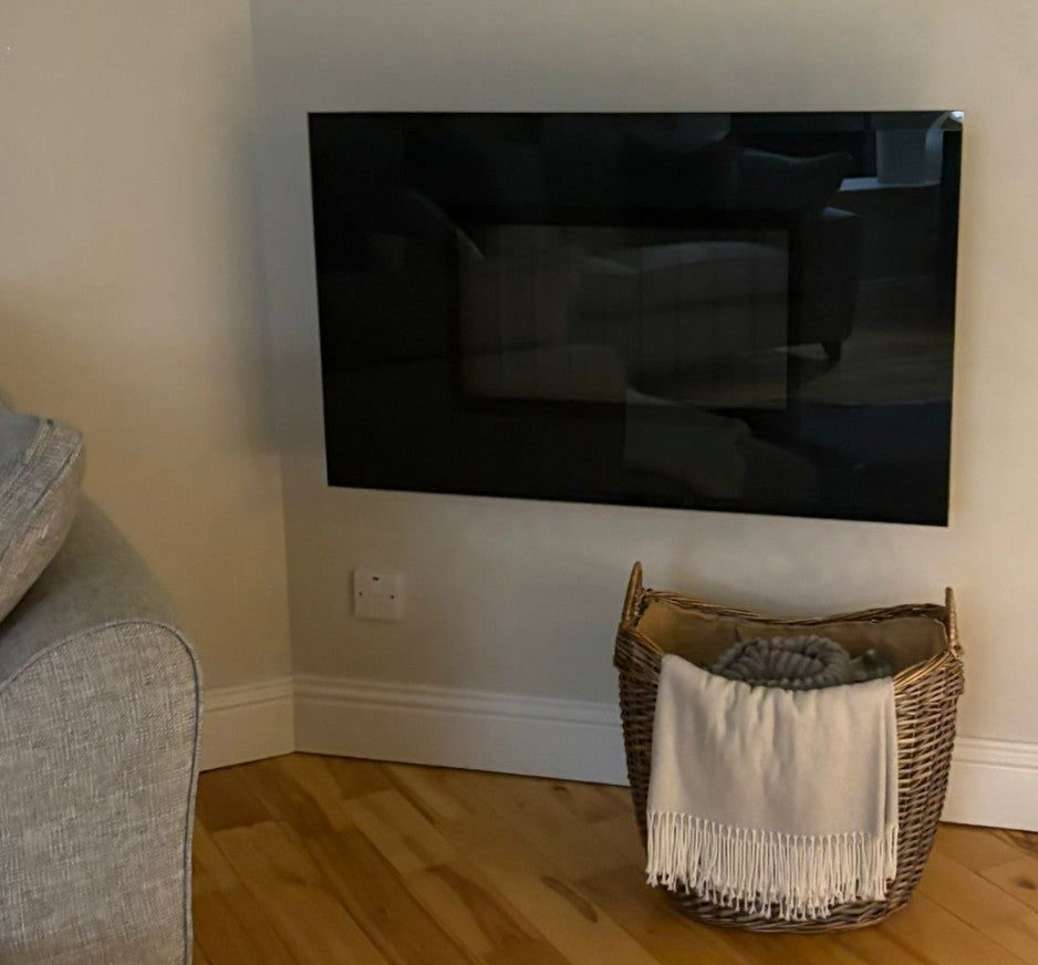 Ekofire 5070 Wall Mounted Flueless Gas Fire with Black Frame