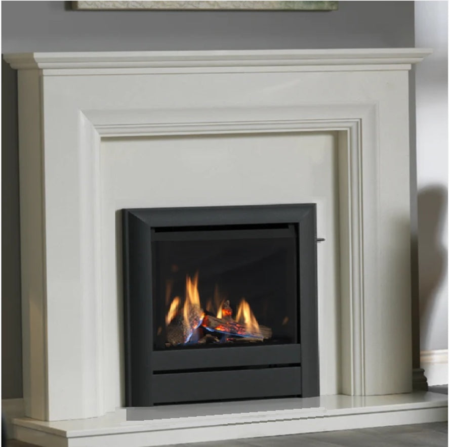 Wildfire Ravel 550 HE Log Effect Slide Control Conventional Flue Gas Fire with Anthracite Contemporary Trim