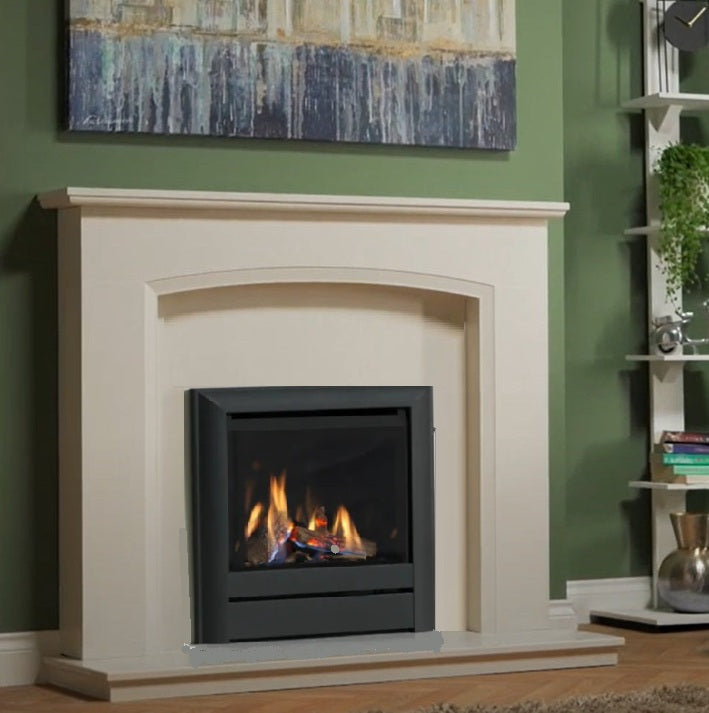 Wildfire Ravel 550 HE Log Effect Slide Control Conventional Flue Gas Fire with Anthracite Contemporary Trim