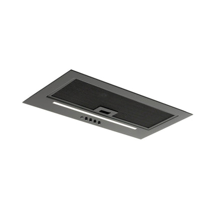Black Built Into Canopy Extractor Luxury Cooker Hood Luxair TGCCH55CANBK 55 cm BLACK