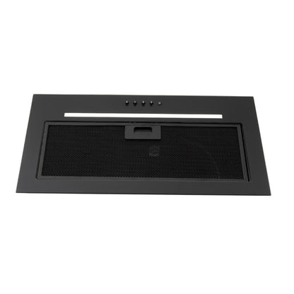 Black Built Into Canopy Extractor Luxury Cooker Hood Luxair TGCCH55CANBK 55 cm BLACK