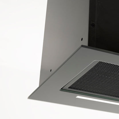 Black Built Into Canopy Extractor Luxury Cooker Hood Luxair TGCCH55CANBK 55 cm BLACK