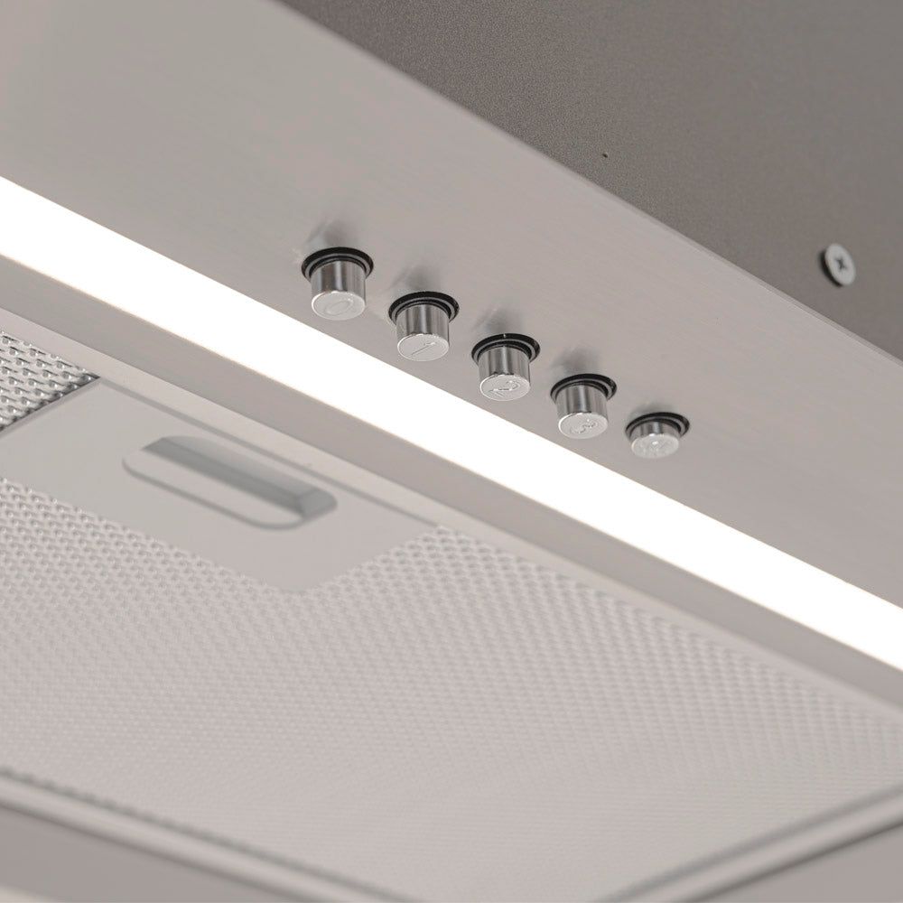 Luxury Stainless Steel  Built-In-to Canopy Extractor Luxair TGCCH55CANSS 55 cm Hood