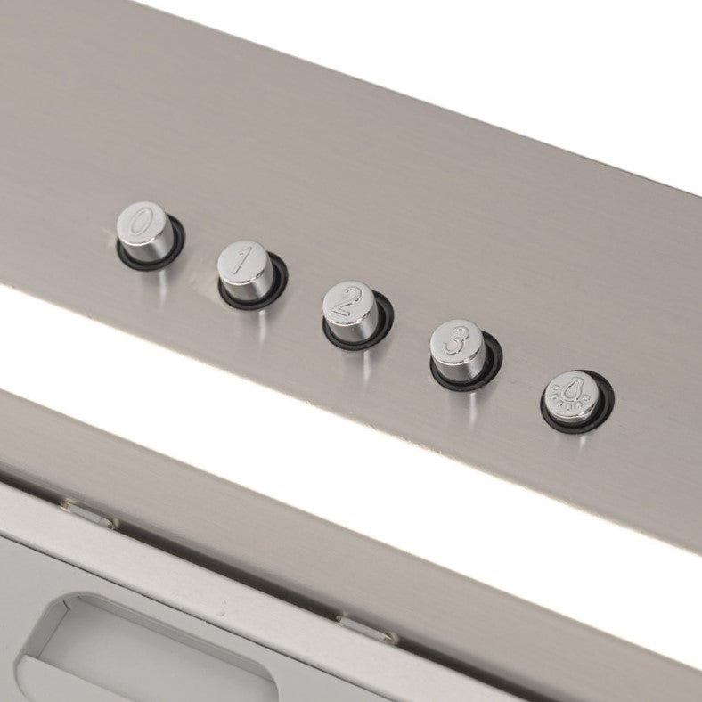 Luxury Stainless Steel  Built-In-to Canopy Extractor Luxair TGCCH55CANSS 55 cm Hood