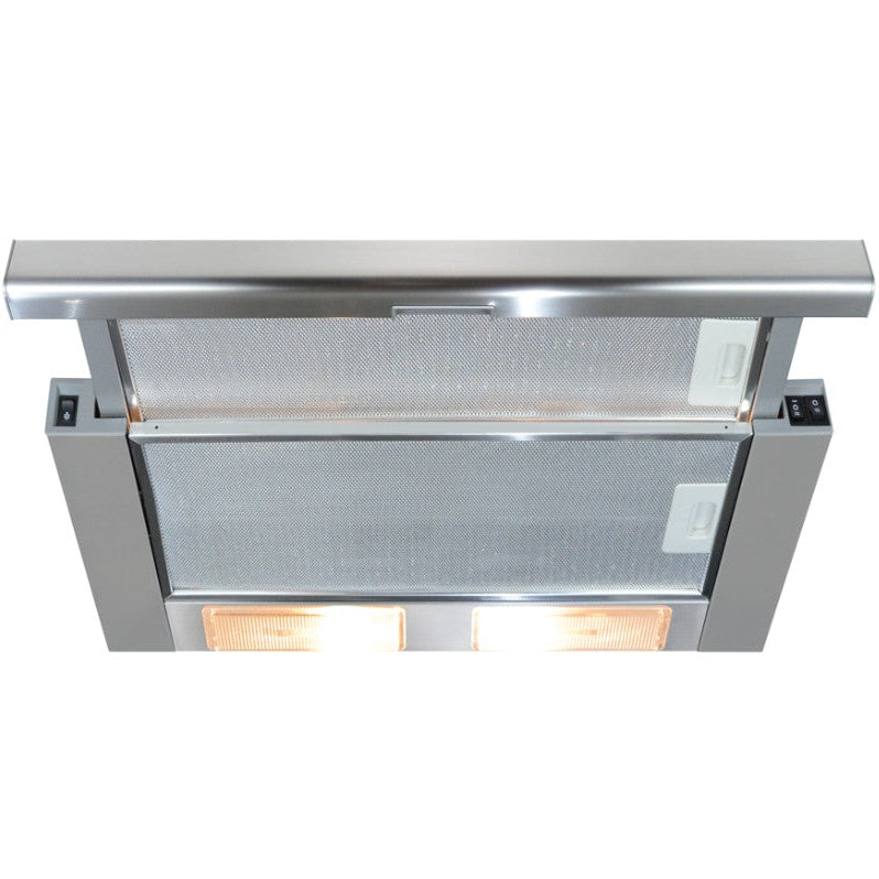 CDA CTE Telescopic Range of Extractor Cooker Hoods in Stainless Steel