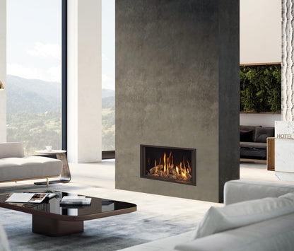Gazco Onyx Avanti 65-1 Conventional Flue Log Effect Gas Fire with Edge Plus Frame