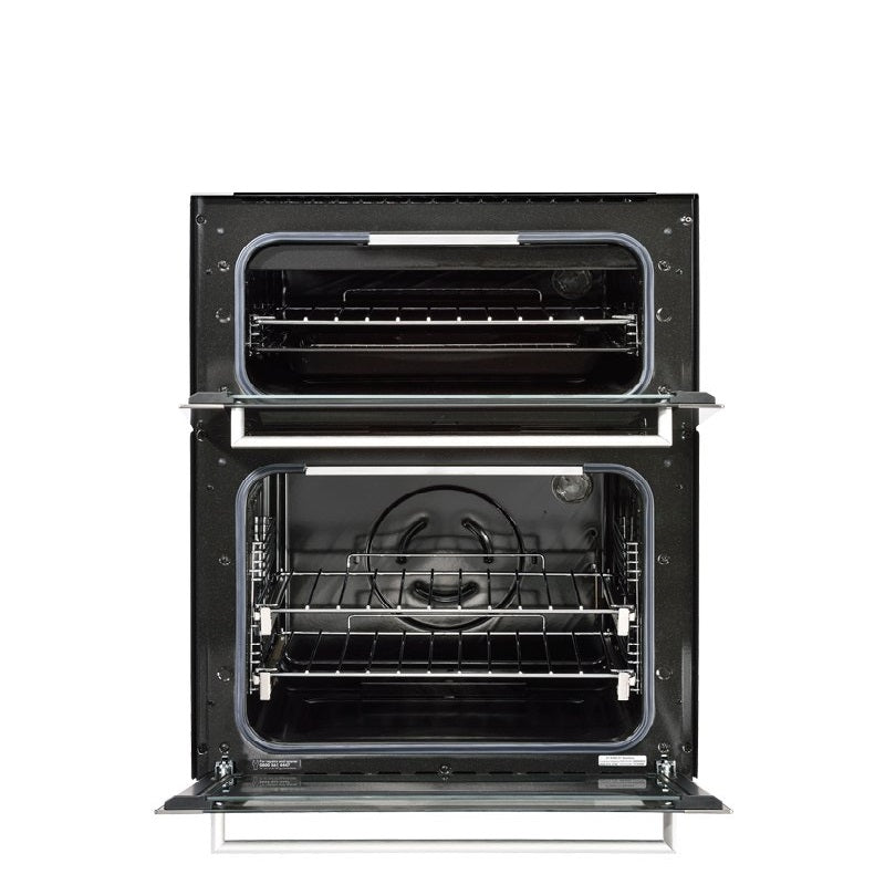 Internal Oven on the Stoves SGB700PS BLK Black Glass Built In Double Gas Oven