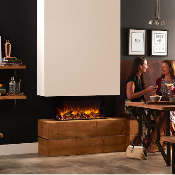 Wall Mounted Electric 3 Sided Fire,700mm, Display Model (More than 50% off at offered cost)
