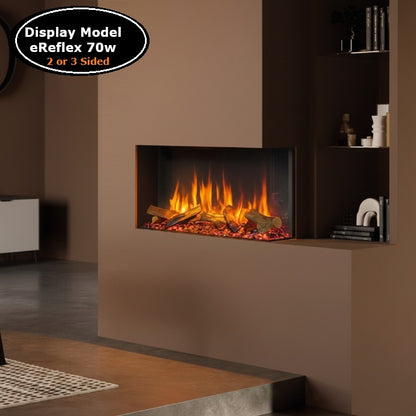 Gazco eReflex 70w 3 Sided Electric Fire Clearance Model- (700mm wide)