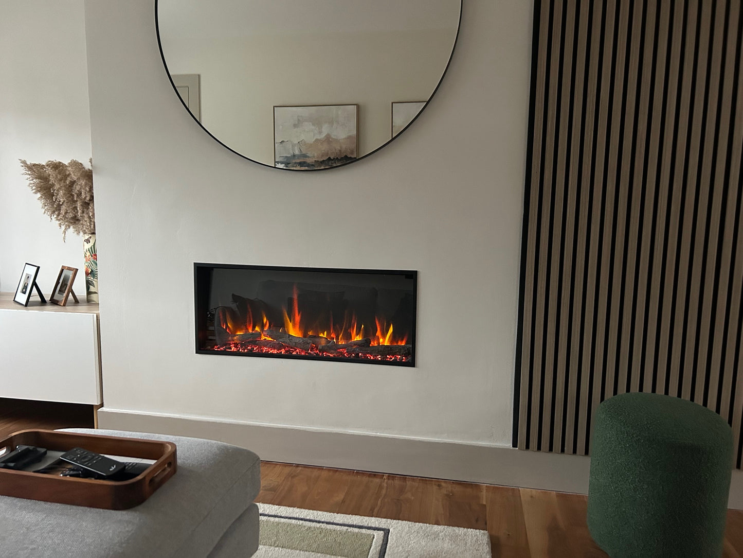 Recently fitted Gazco E Studio Electric fire fitting by TheGasCompany.ie 