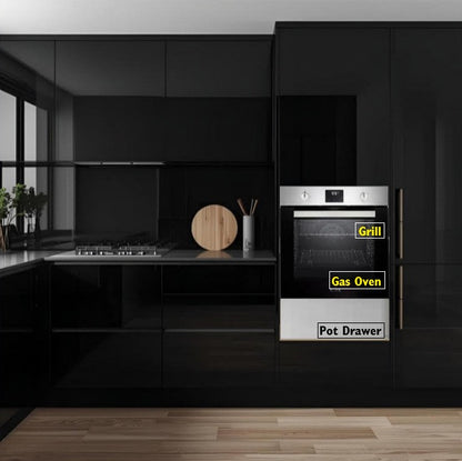 Built In Gas Double Oven Replacement Pack Gas Oven,Electric Grill & Stainless Blanking Panel