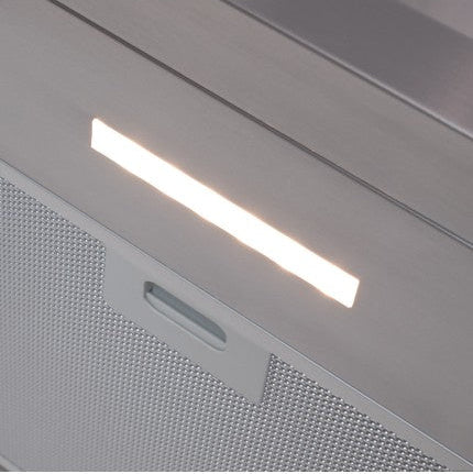 LaModa Brushless Slimline Flat Wall Mounted Linear Extractor Fan Cooker Hood Range Stainless Steel
