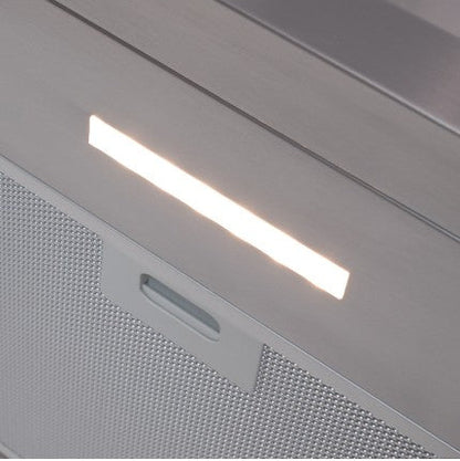 LaModa Brushless Slimline Flat Wall Mounted Linear Extractor Fan Cooker Hood Range Stainless Steel