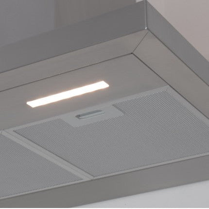 LaModa Brushless Slimline Flat Wall Mounted Linear Extractor Fan Cooker Hood Range Stainless Steel