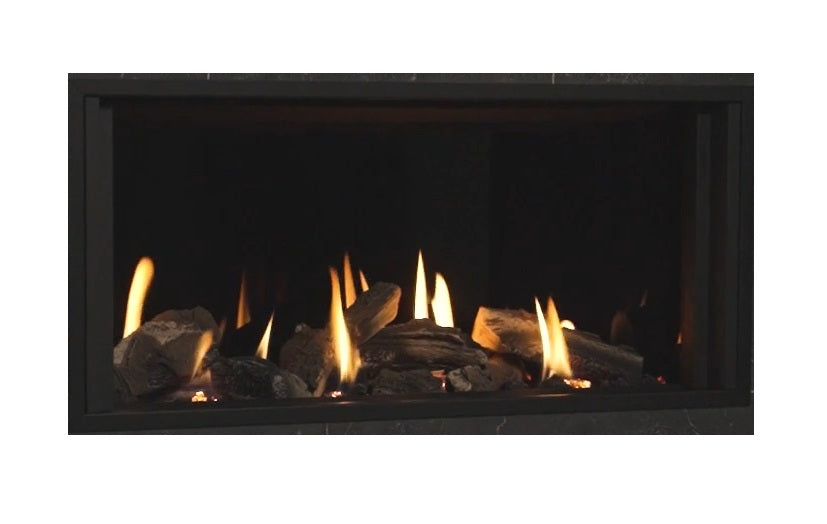 Gazco Onyx Avanti 85-2 Balanced Flue Log Effect Gas Fire with Edge Plus Frame