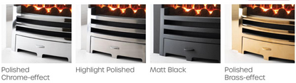Gazco Logic HE Balanced Flue Coal Effect Gas Fire with Black Frame and Front
